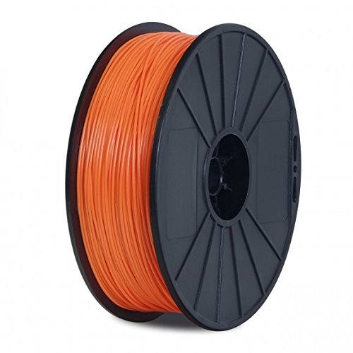 BuMat Elite DPLAOR-E PLA 1.5lb / 1.75mm Filament Printing Material Supply Spool for FlashForge Dreamer 3D Printer, Orange