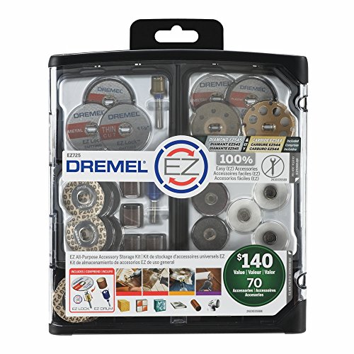 Dremel EZ725 All-Purpose Accessory Storage Kit, 70-Piece