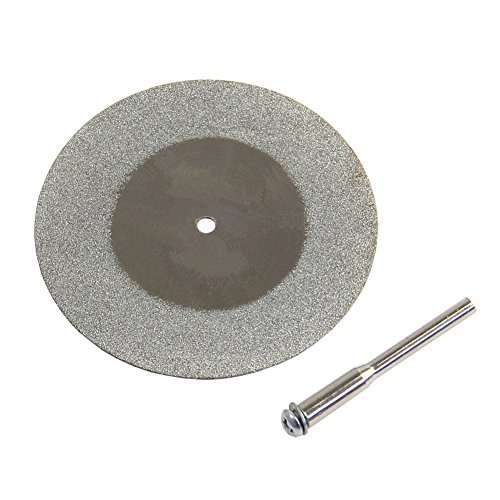 60mm Mini Diamond Cutting Discs Fit Rotary Dremel Tool with Mandrel
