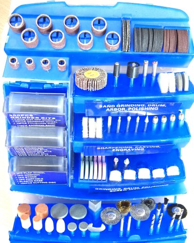 300 Pc Rotary Tool Bits Accessory Kit For Dremel & Rotary Type Power Tools